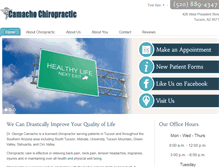 Tablet Screenshot of camachochiropractic.com